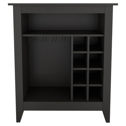 Black Bar Cabinet with Wine Racks - 32.5'' Server