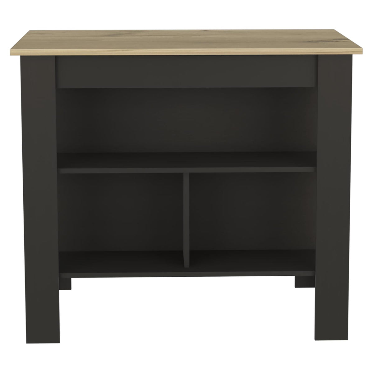 Multicolor Particle Board Kitchen Island Set for Meal Prep Storage for Dining Room