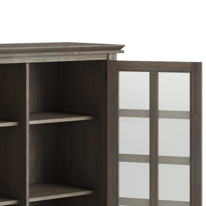 Artisan Medium Storage Cabinet - Distressed Grey | Wood Cabinets