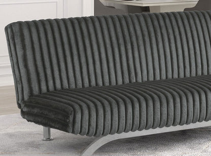 Charcoal Futon Sofa Bed - Contemporary Style for Living Room