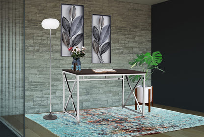 Madison Office Workspace Desk - Brown Engineered Wood