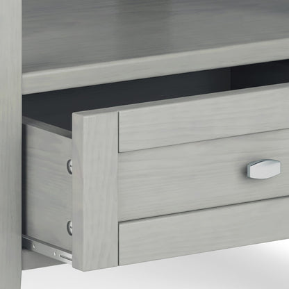 Warm Shaker End Table - Gray Wood Storage