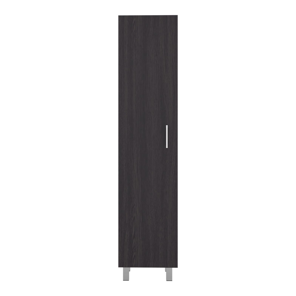 Black Storage Cabinet with 4 Shelves - 71" Server for Dining Room