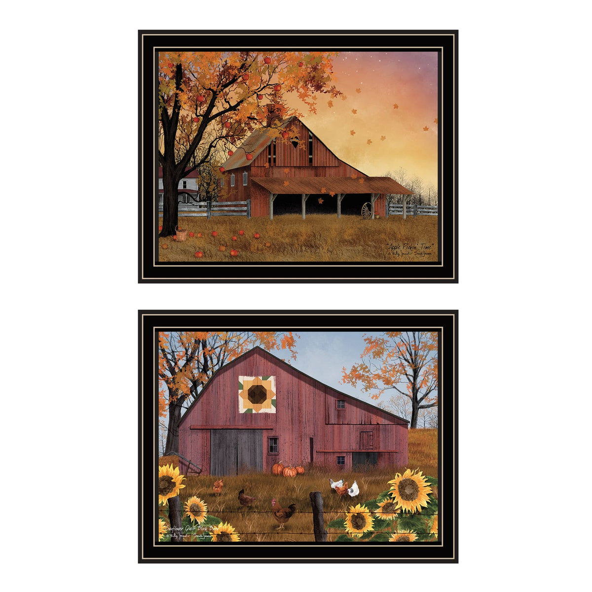 Multi-Colored Wood & Paper Framed Wall Art - Bedroom Decor Print