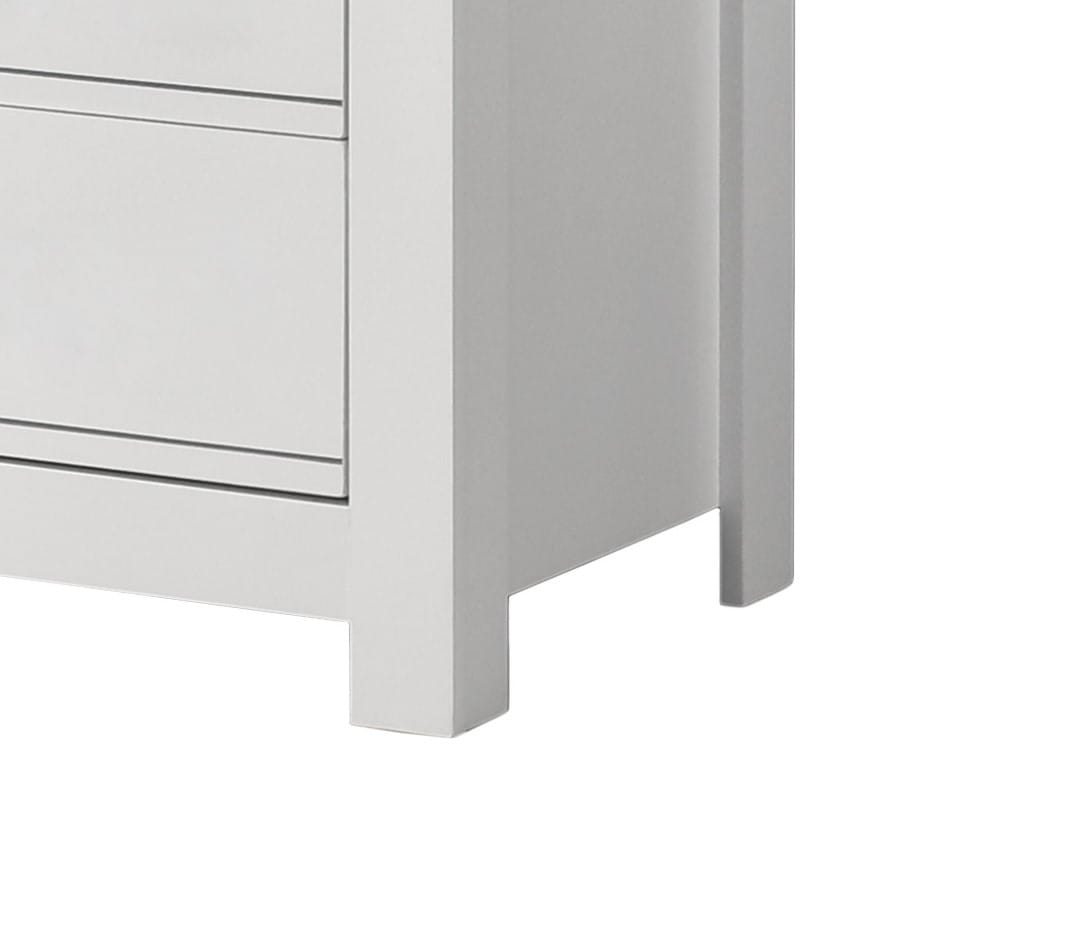 Cassini 31" White 5-Drawer Chest - Durable Storage Dresser