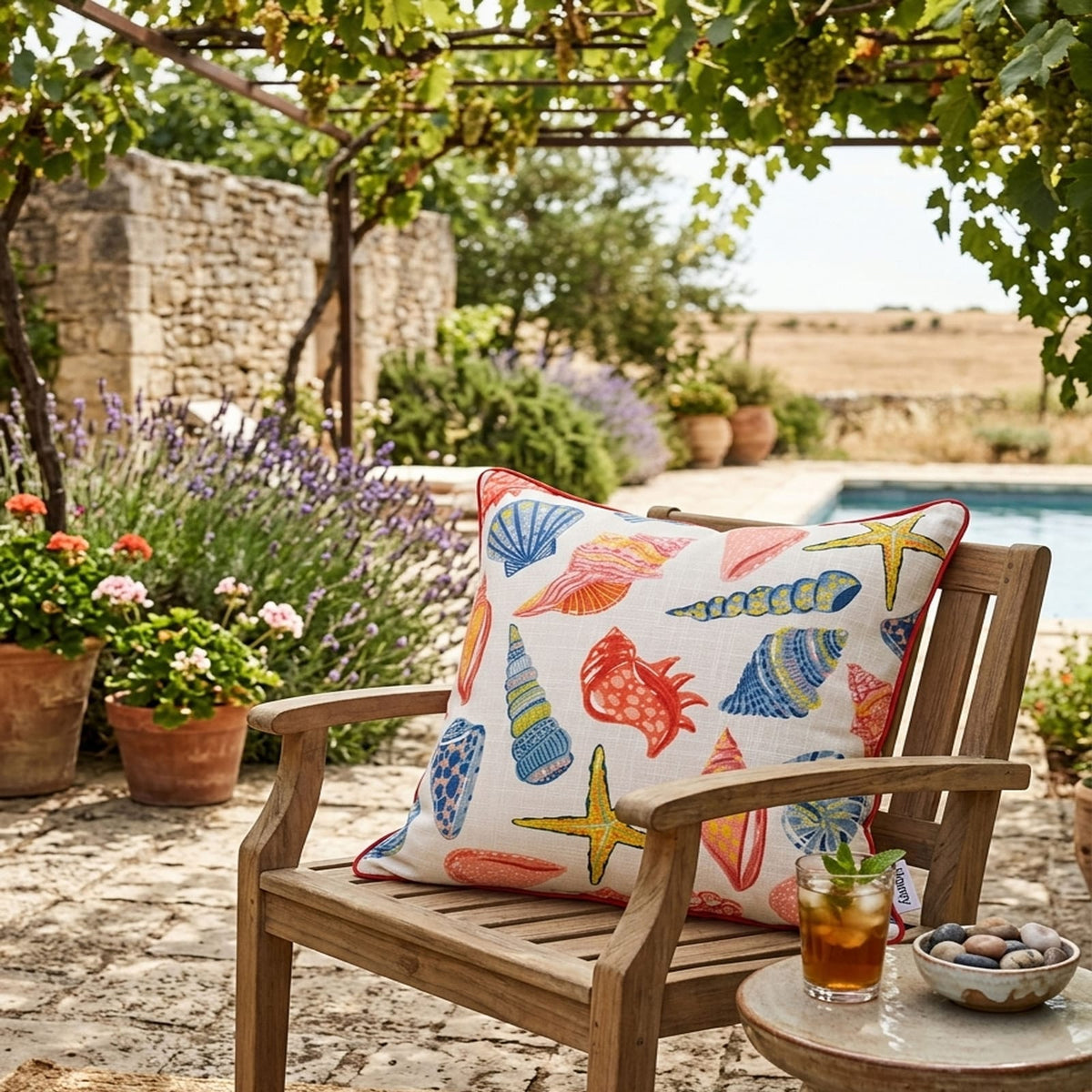 Weather Resistant Outdoor Pillows Set of 2 for Patio Seating