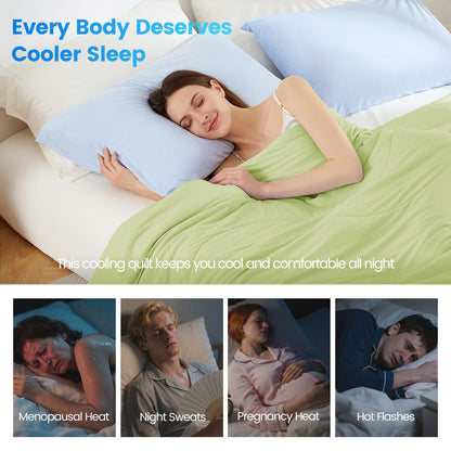 Sage Nylon Comforter - 108x90 Inch Cooling Bedding