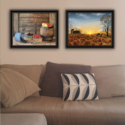 Trendy Framed Wall Art - Autumn Sunrise Decor