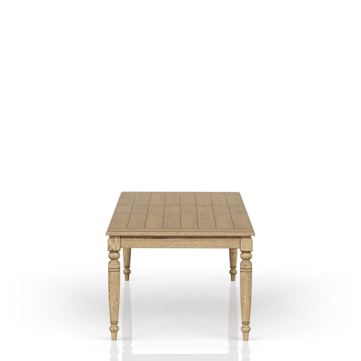 Caramel Solid Wood Dining Table with Leaf for Kitchen Storage
