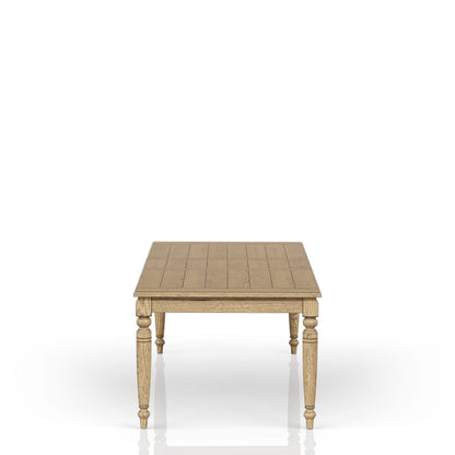 Caramel Solid Wood Dining Table with Leaf for Kitchen Storage