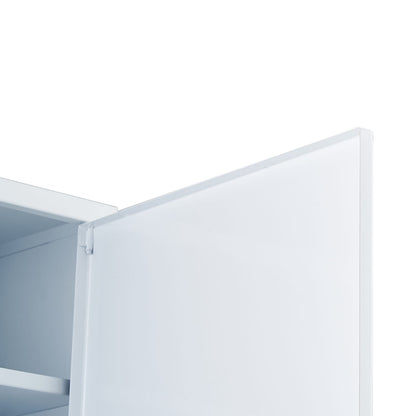 3-Shelf Metal First Aid Cabinet - Wall Mounted Medicine Box