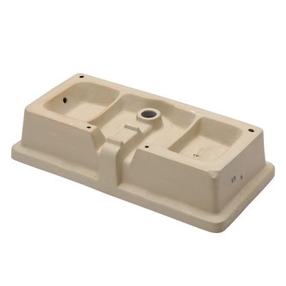 White Ceramic Undermount Bathroom Sink for Modern Renovation