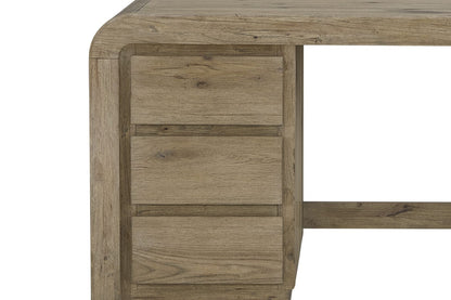 Knotty Oak Executive Desk - 58" Workstation