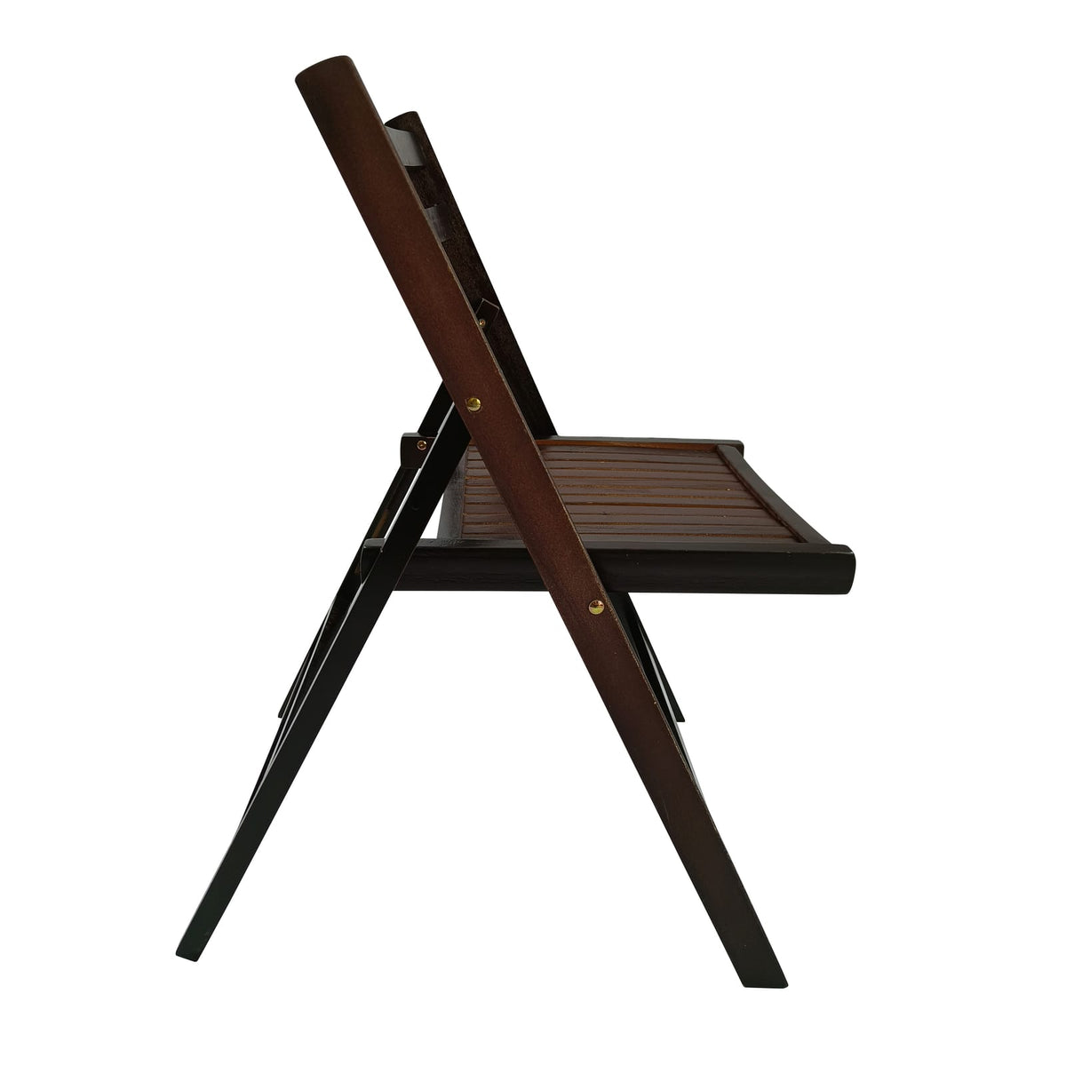 Cherry Folding Patio Chairs - Set of 4, Durable Wood Design for Outdoor