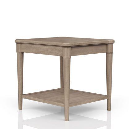 Sand Finish End Table with Storage Drawer for Living Room