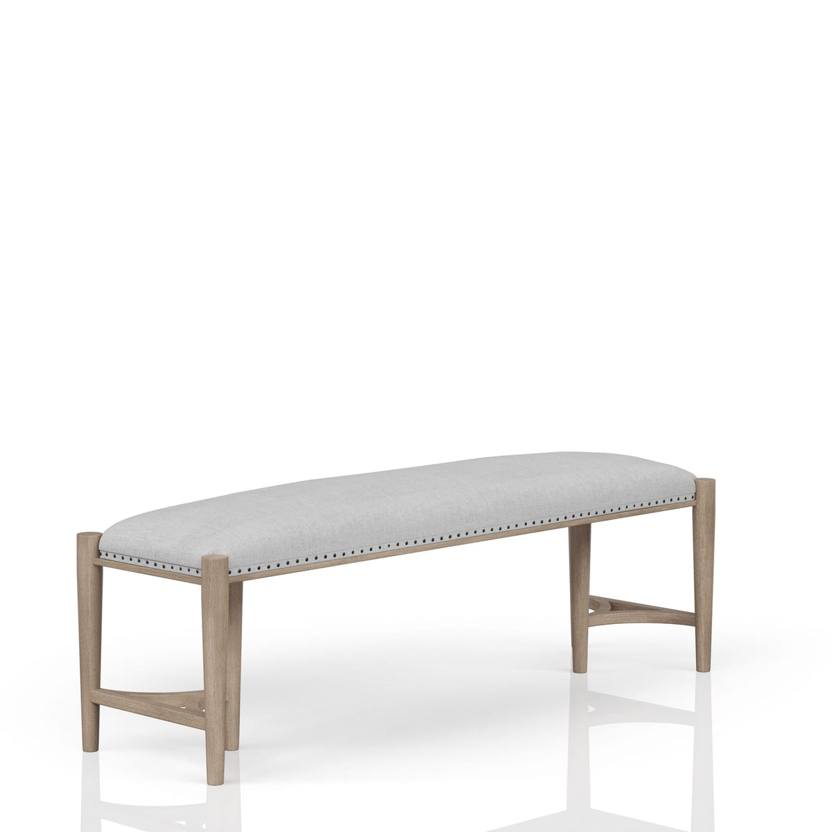 Sand Solid Wood Bench - Bedroom Accent Piece
