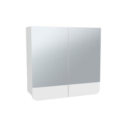 White Bathroom Medicine Cabinet with Mirror - Storage Solutions