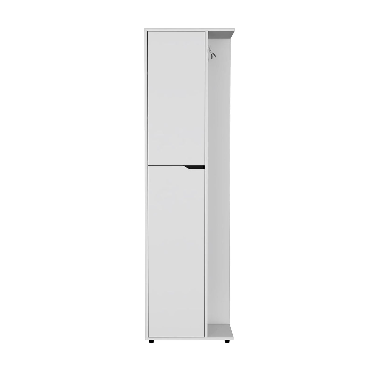 Austin Storage Broom Closet White - Modern Cabinet for Cleaning Tools