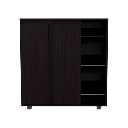 Black 3-Tier Shoe Rack - Compact Storage Solution for Living Room