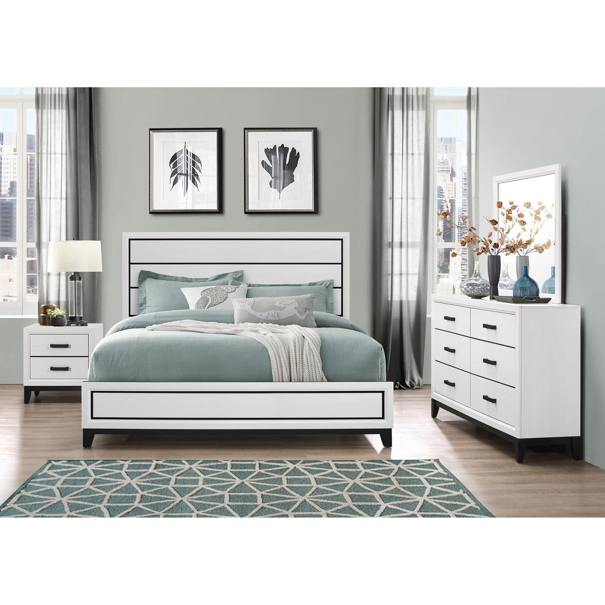 MIRAGE White Dresser - Modern Bedroom Storage