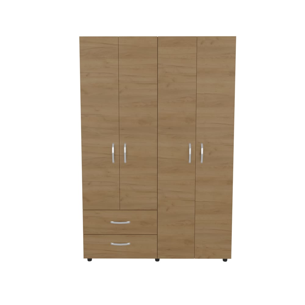 Crafton Armoire Beige Bedroom Dresser 80" Wide