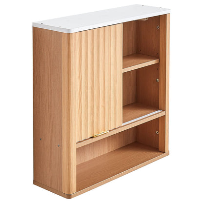 Bathroom Wall Cabinet - Wood, Adjustable Shelf, Over Toilet Storage