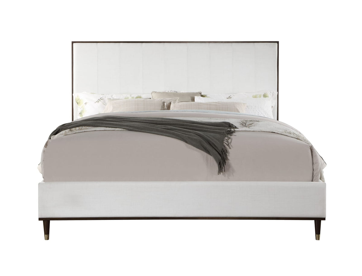 Carena Light Gray Fabric Finish E. King Bed - Comfortable & Stylish Bedroom