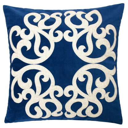 Indigo Polyester 20x20 Pillow Cover - Set of 2