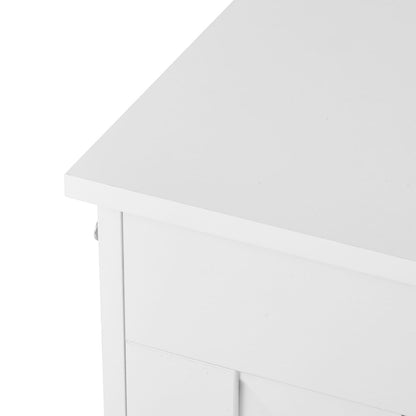 White Kids Storage Bench - Large Toy Box Chest