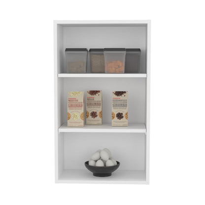 White Engineered Wood Kitchen Cabinet - 12"W x 21"D x 36"H