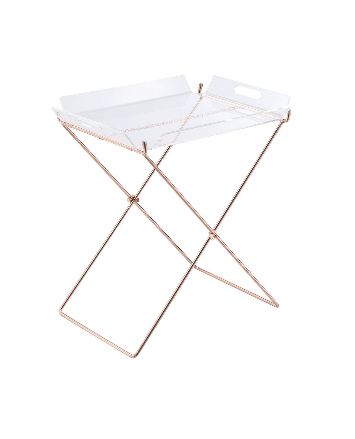 Clear Acrylic Tray Table - 16" x 22" Dining Table