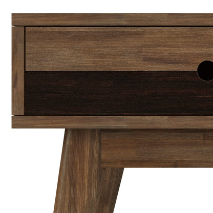 Clarkson End Table - Dark Brown Rustic Storage