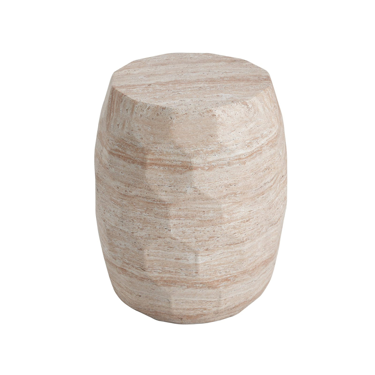 Lightweight Concrete Side Table - Beige Outdoor/Indoor Table