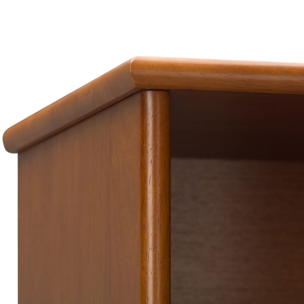 Light Brown Wood Bookcase - 6 Shelf Storage Unit for Home Office