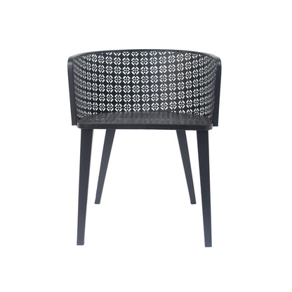 Black Iron Patio Chair Set - 2 Chairs