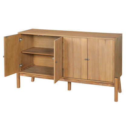 Vintage Sideboard Buffet Cabinet - 60" Natural MDF Acacia