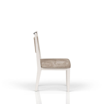 Rope Back Dining Chair - Beige & Vanilla Set of 2