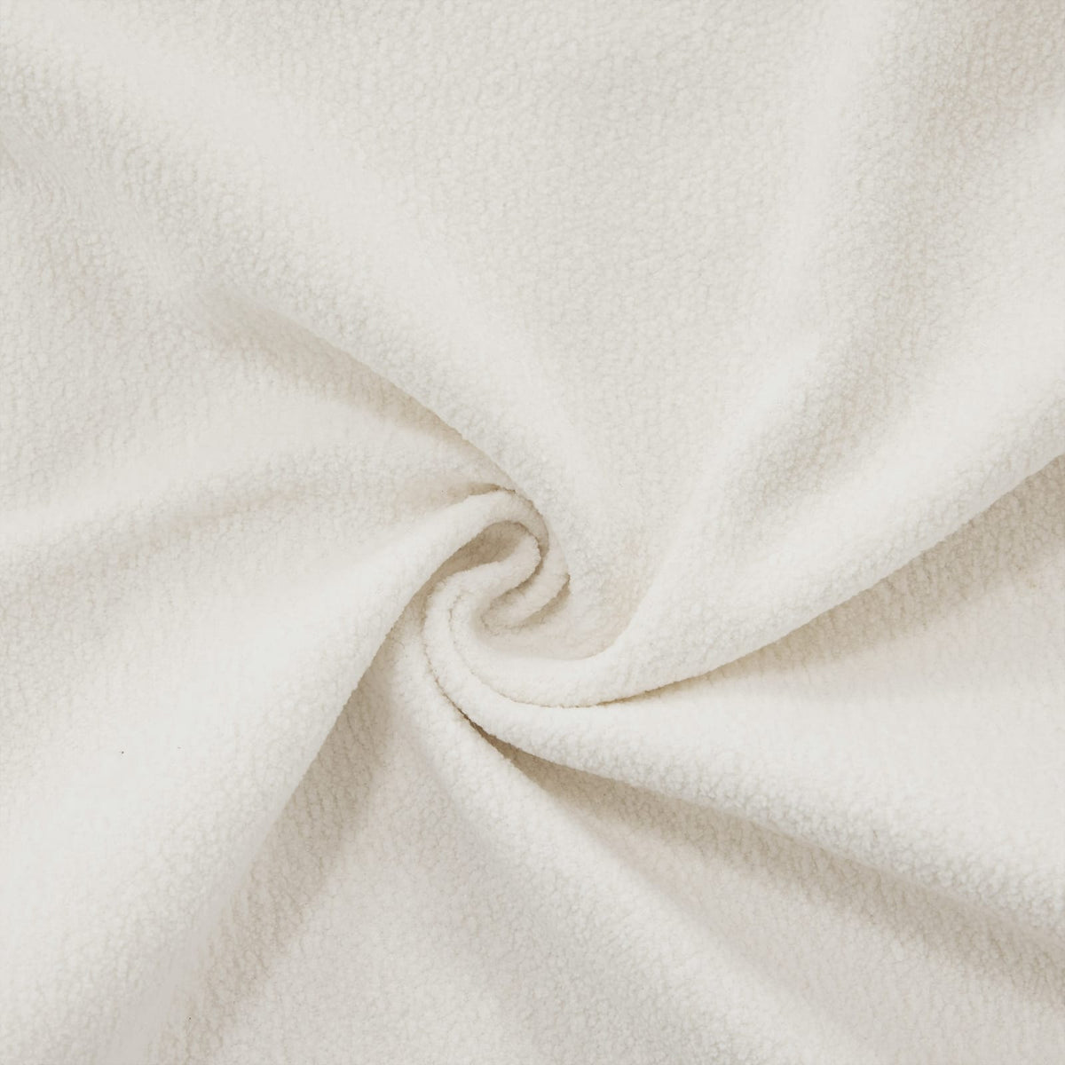 White Chenille Sofa - 1 Seat Armless for Living Room