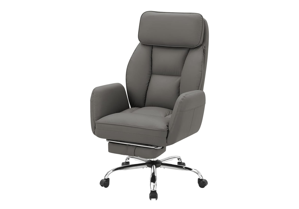 Dark Gray Ergonomic Office Chair with Adjustable Features