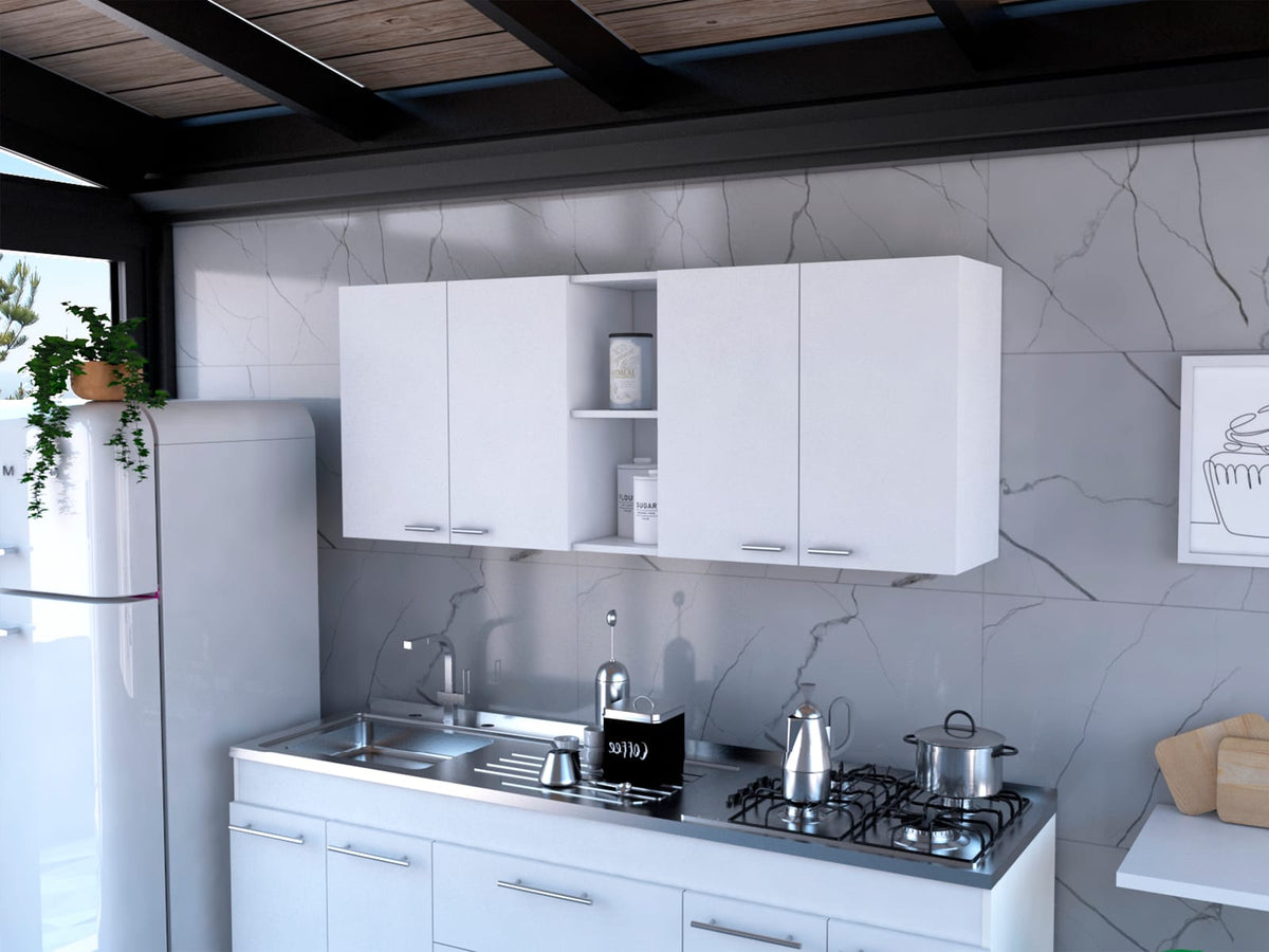 Portofino White Cabinet - 12.4 x 59.1"