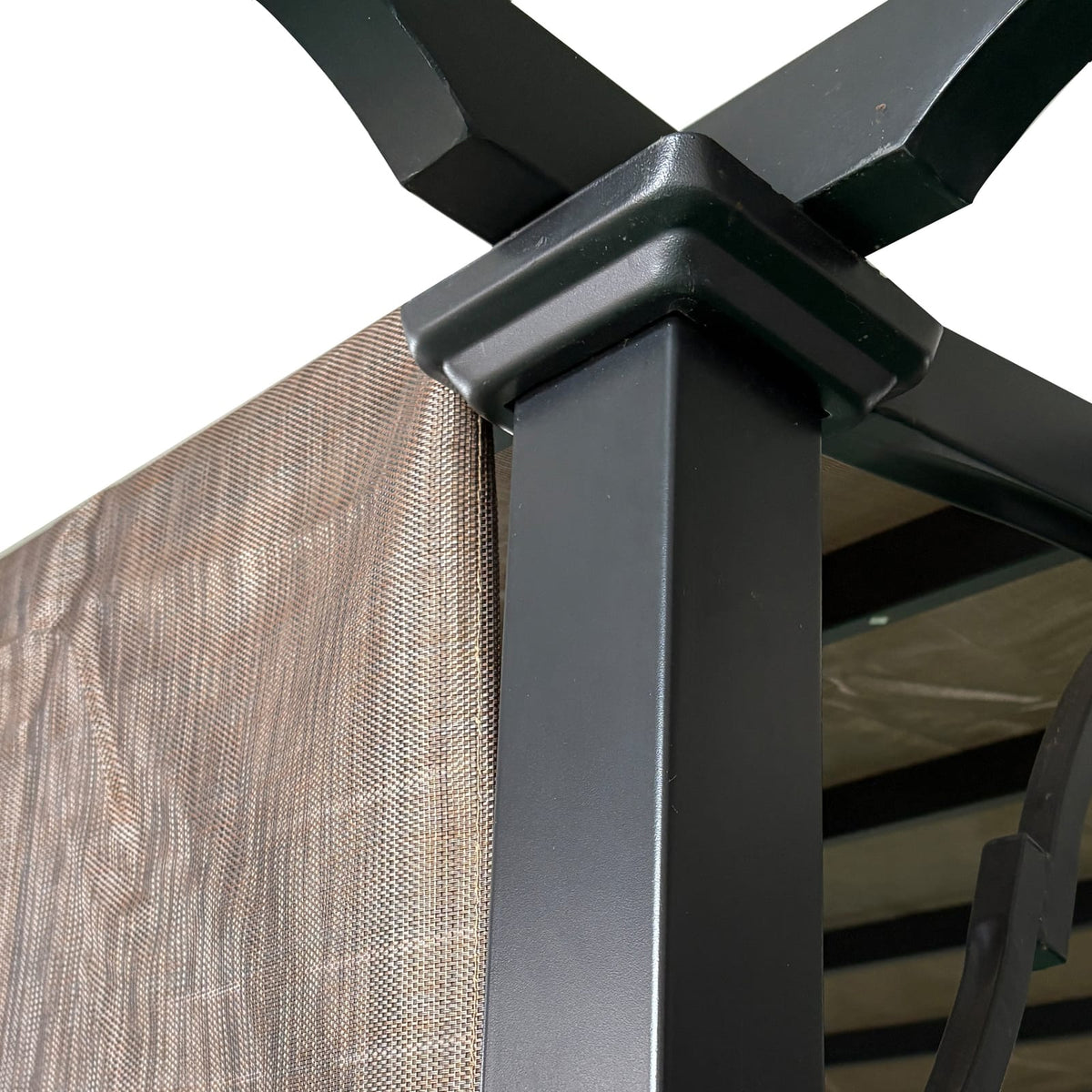13 x 7.7 Inch Brown Pergola Shade Cover - Outdoor Canopy