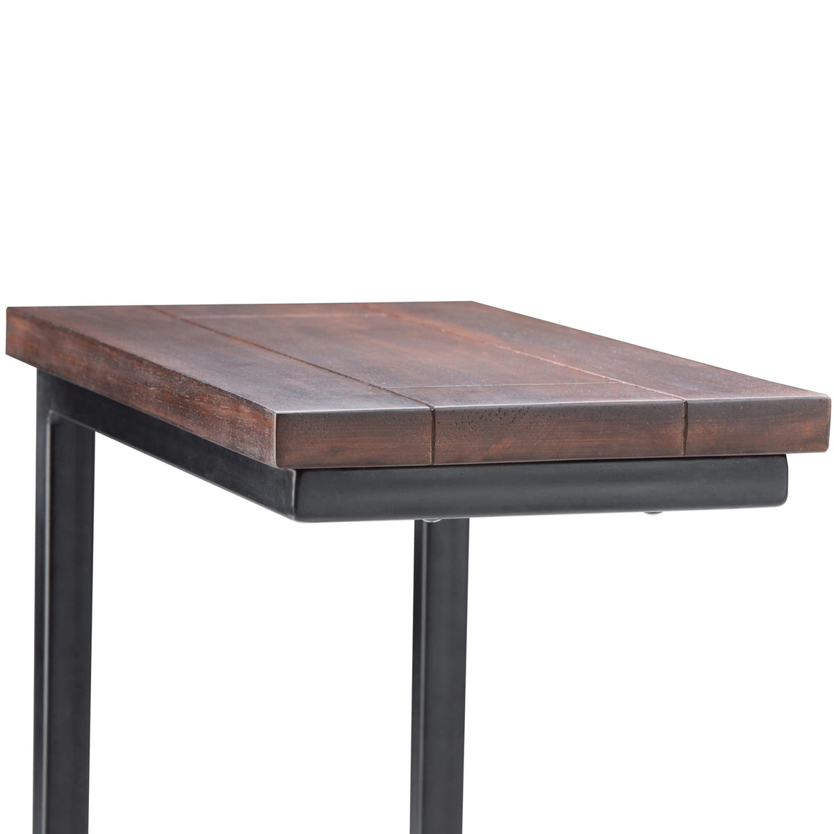 Skyler C Side Table - Dark Brown Wood Accent