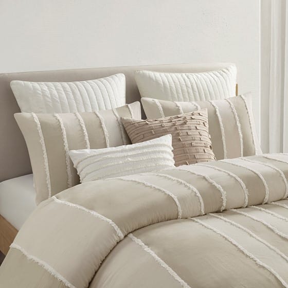 Multicolor Cotton King Duvet Set with Shams for Bedroom