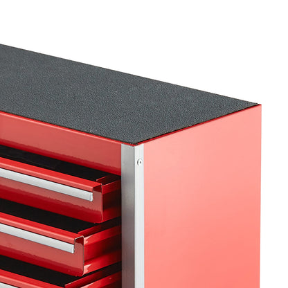 8.6 Inch Red Steel Tool Cabinet - 5 Drawer Organizer