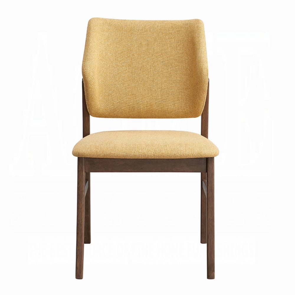 Walnut Farmhouse Dining Side Chairs Set of 2