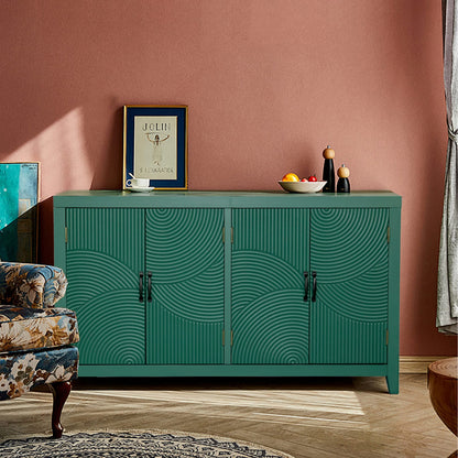 59" Dark Green Accent Cabinet - Storage & Dining Room