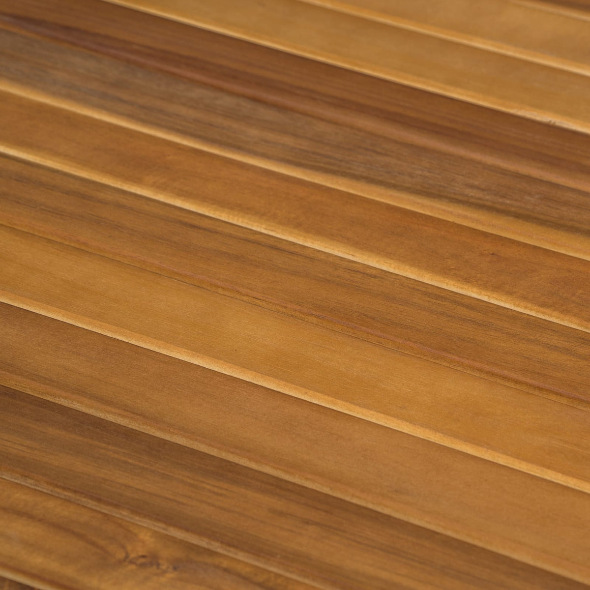 Outdoor Acacia Wood Dining Table - Teak Finish, 71" Diameter