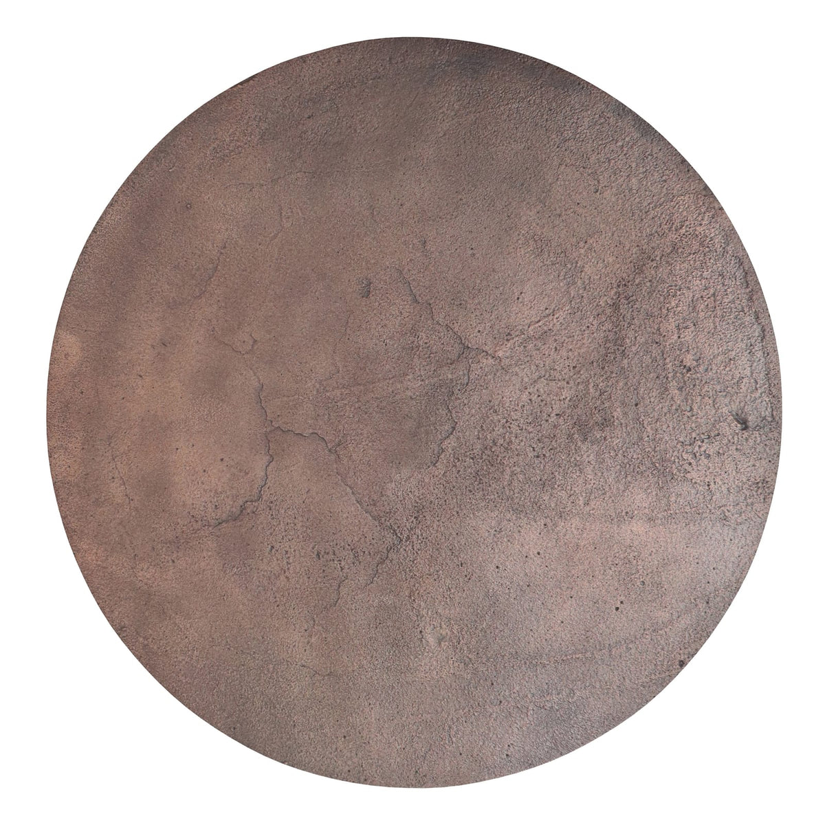 Copper Cast Aluminum Round Accent Table - 16.5" Diameter