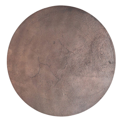 Copper Cast Aluminum Round Accent Table - 16.5" Diameter