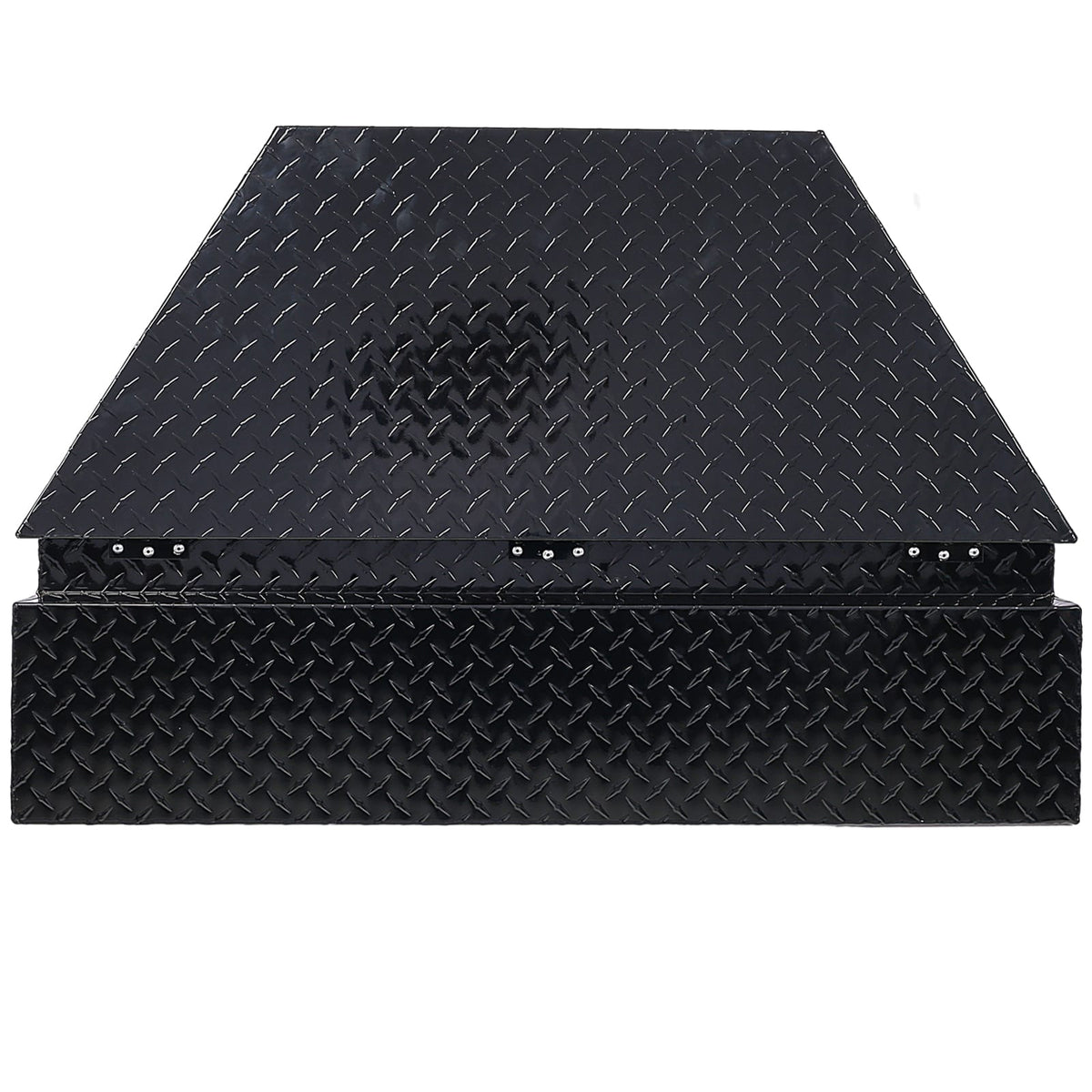 Black Aluminum Tool Box for Secure Garage Storage